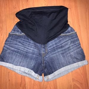 Denim maternity shorts excellent used condition